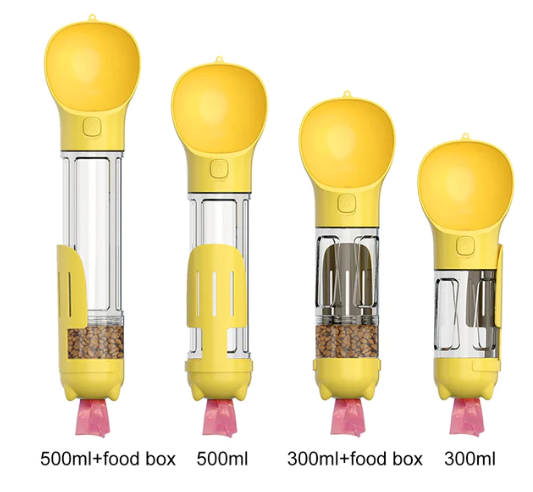 Comedouro e Bebedouro para Pet 4X1 (Água , Ração Pá e Sacolinha de Lixo)